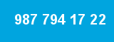 987 794 17 22 987 794 17 22